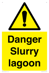 Danger Slurry lagoon